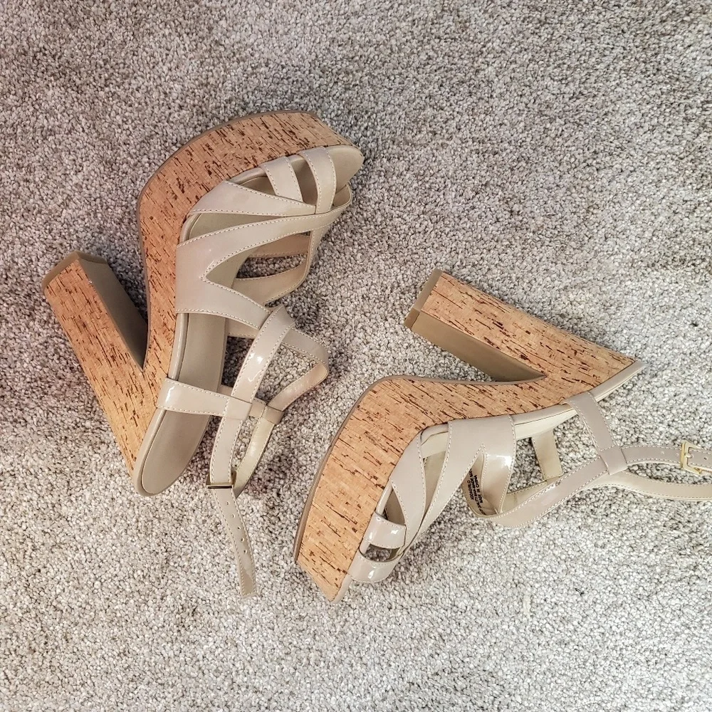 Nine west chunky heels